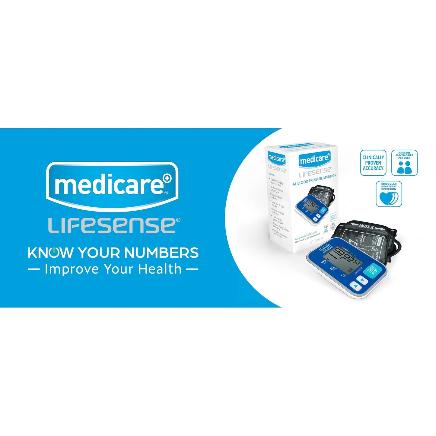 Medicare LIFESENSE A1 BLOOD PRESSURE MONITOR