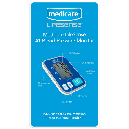 Medicare LIFESENSE A1 BLOOD PRESSURE MONITOR