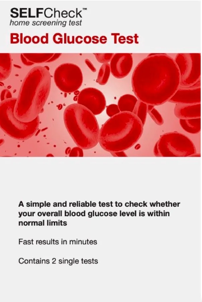 SELFCHECK Blood Glucose Level Test (2 tests)